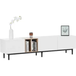 Modern TV Stand For TVs Up To 80'', Entertainment Center With Large Storage Cabinet-ModernLuxe -ModernLuxe GUEST 94cdab1c 6591 4e89 bdca b00f76d55651