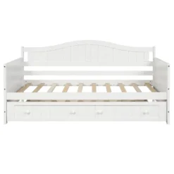 Twin Wooden Daybed With Trundle Bed-ModernLuxe -ModernLuxe GUEST 95ea4b4c ed6c 4289 9010 f662e262ab90