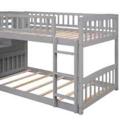 Stairway Twin Over Twin Bunk Bed With Two Drawers And Slide-ModernLuxe 26 Stairway Twin Over Twin Bunk Bed With Two Drawers And Slide-ModernLuxe -ModernLuxe GUEST 96214614 0668 4fc3 bdce 998444443661