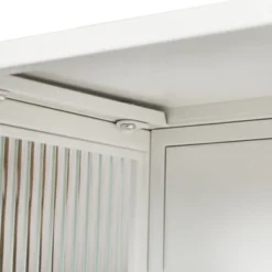 27.56" Modern 2 Glass Door Wall Cabinet With Triple Tier Storage - ModernLuxe -ModernLuxe GUEST 964bb51a 6fb1 475d 9d70 ac08530ee820