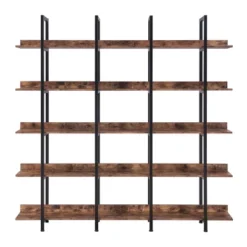 5 Tier Bookshelf Retro Industrial Style Open Storage Display Rack - ModernLuxe -ModernLuxe GUEST 96b3333b 71cd 4fbc b8a9 23db383ed140