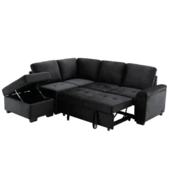 L-Shape Sleeper Sectional Sofa, Sofa Bed With Storage Ottoman & USB Charge-ModernLuxe -ModernLuxe GUEST 971edd6c 0af6 4462 8f6d 7917ab5a9f3b