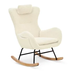 Teddy Tufted Rocking Chair With Rubber Legs - ModernLuxe 19 Teddy Tufted Rocking Chair With Rubber Legs - ModernLuxe -ModernLuxe GUEST 97c89bf7 1578 4c8b 8ce9 30b887926a3c