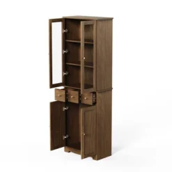 3-Tier Modern Home Office Large Storage Bookshelf, Natural - ModernLuxe -ModernLuxe GUEST 97ed90a4 9f71 47bd 9111 5fd26d9de8a9
