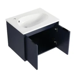 Floating Bathroom Vanity With Drop-Shaped Resin Sink - ModernLuxe -ModernLuxe GUEST 99477b4f d513 4ed2 8565 ac40a19a748b