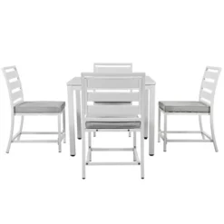 Outdoor Four-Seat Dining Set For Patios, Balconies And Lawns - ModernLuxe -ModernLuxe GUEST 99ed30ed 97b3 45a5 b0a4 7d940b41f821