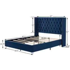 Button-Tufted Platform Bed With One Nightstand - ModernLuxe -ModernLuxe GUEST 9ab62317 2575 4255 bbd8 3e1b42a0825b