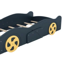 Race Car-Shaped Platform Bed With Wheels And Storage - ModernLuxe -ModernLuxe GUEST 9b2aedf4 c7f6 4ac3 a1ec 401b29992a37