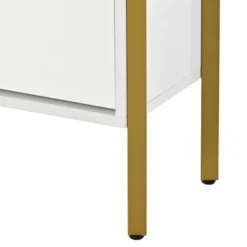 39" Modern Freestanding Shoe Cabinet With 2 Flap Drawers And 1 Slide Drawer - ModernLuxe -ModernLuxe GUEST 9b90f4a6 dbe6 4699 b64c 9c533feb324b