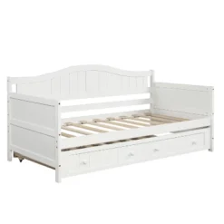 Twin Wooden Daybed With Trundle Bed-ModernLuxe -ModernLuxe GUEST 9c24eef6 d293 4629 b2a4 973ed15f64fc