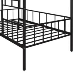 Twin Size Metal House Bed Frame With Slatted Support-ModernLuxe -ModernLuxe GUEST 9c7fc636 03d1 4cd7 afc7 c12856e0ac26