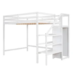 Full Size Loft Bed With Built-in Storage Wardrobe And Stairs-ModernLuxe -ModernLuxe GUEST 9dd72aae 4212 4d00 b5af c5eb201135b3