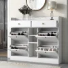 Modern Multifunctional Shoe Cabinet With 4 Turnover Drawers - ModernLuxe 1 Modern Multifunctional Shoe Cabinet With 4 Turnover Drawers - ModernLuxe -ModernLuxe GUEST a2a6db14 fad6 4ace 952b 090b2dfaf569