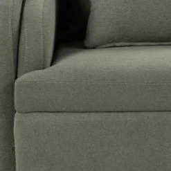 Mid-Century Upholstered Accent Chair, Arm Chair With Lumbar Pillow And Metal Legs-ModernLuxe -ModernLuxe GUEST a6d01ad5 4f78 4898 9539 a4169c5c5516