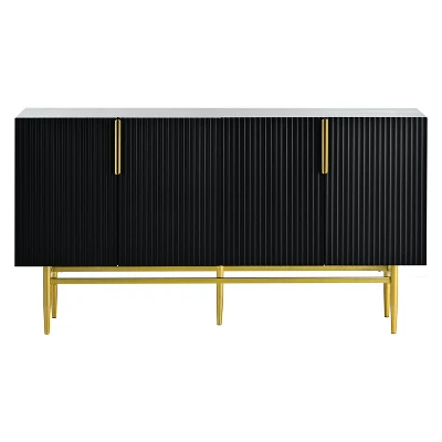 Modern Sideboard, Buffet Cabinet With Metal Handles & Legs-ModernLuxe 11 Modern Sideboard, Buffet Cabinet With Metal Handles & Legs-ModernLuxe - Image 9