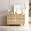 43.31" 6-Drawer Rattan Storage Cabinet For Living Room And Bedroom - ModernLuxe -ModernLuxe GUEST a778d23f 1abc 4cc7 9aee 1e7bd823cd71