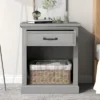 Modern Wooden Nightstand With Drawers Storage - ModernLuxe