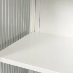 27.56" Modern 2 Glass Door Wall Cabinet With Triple Tier Storage - ModernLuxe -ModernLuxe GUEST a91e7e60 6a1d 4535 9a05 5f6f1384e923