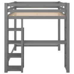 Full Size Loft Bed With Built-in Desk And Shelves - ModernLuxe -ModernLuxe GUEST a9240e4c 20b4 44df aec7 997a51c79049