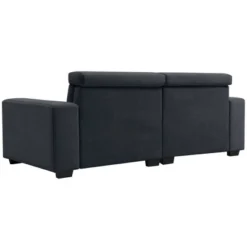 87" Velvet 2-Seater Sectional Sofa With Multi-Angle Adjustable Headrest - ModernLuxe -ModernLuxe GUEST a9417bae dc9d 46ae 9d1c c4a101444989
