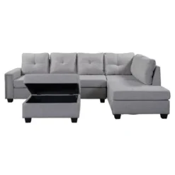 108" Reversible L-Shape Sectional Sofa Couch With Storage Ottoman-ModernLuxe -ModernLuxe GUEST a9ce32c3 fc5c 4bb1 b03d cb528c5420d4