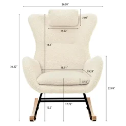 Teddy Tufted Rocking Chair With Rubber Legs - ModernLuxe 15 Teddy Tufted Rocking Chair With Rubber Legs - ModernLuxe -ModernLuxe GUEST a9dc89b5 8d02 4752 bf17 b409cd7b1d56