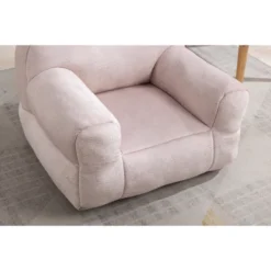 Kid's Velvet Upholstered Accent Chair, Memory Sponge Stuffed Bean Bag Chair-ModernLuxe -ModernLuxe GUEST aa27f896 6028 4f9d 85c6 cda3a52793ad