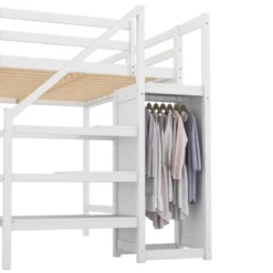 Full Size Loft Bed With Built-in Storage Wardrobe And Stairs-ModernLuxe -ModernLuxe GUEST aa8033ee 809d 4c1f b8db 24889f98bb2f