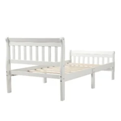 Twin Size Wood Platform Bed With Headboard, Footboard And Wooden Slat Support-ModernLuxe -ModernLuxe GUEST aab6930e 1c15 43b6 be88 c3e681e248ae