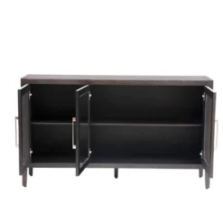 Modern Sideboard, Buffet Storage Cabinet With Tempered Glass Doors And Adjustable Shelves-ModernLuxe -ModernLuxe GUEST ab389bb6 27b6 416c ae14 3a9ecfd1a9a4