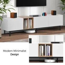 Modern TV Stand For TVs Up To 80'', Entertainment Center With Large Storage Cabinet-ModernLuxe -ModernLuxe GUEST ac559063 a986 4eed 9f8e 821706a62704