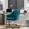 Modern Velvet Home Office Swivel Shell Chair-ModernLuxe -ModernLuxe GUEST acd78591 6ce7 44b3 95b6 76bab8c39f83