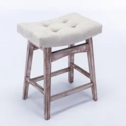 Set Of 2 Counter Height Bar Stools With Wooden Legs - ModernLuxe -ModernLuxe GUEST ae051265 1246 4fc7 bc77 32147eb7a92f