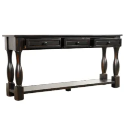 64"L Extra-thick Console Table With Drawers And Shelf-ModernLuxe -ModernLuxe GUEST aec834f2 62e5 41b6 93d8 0fd854f2f820