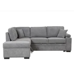 87.4" L Shape Sectional Sleeper Sofa Bed, 2 In 1 Pull Out Sofa Couch With Storage Ottoman, Cup Holder And USB Port-ModernLuxe -ModernLuxe GUEST af9f1761 e531 4c65 a2f1 dbed93500884