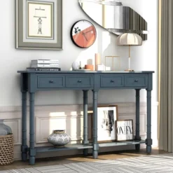 Console Table With Two Storage Drawers And Bottom Shelf-ModernLuxe -ModernLuxe GUEST b0d93876 ea48 4d6e 96d6 12cc6e56ac7b