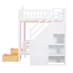 Full-Over-Full Bunk Bed With Changeable Table, Separable Bunk Bed Turn Into Upper Bed And Down Desk-ModernLuxe 27 Full-Over-Full Bunk Bed With Changeable Table, Separable Bunk Bed Turn Into Upper Bed And Down Desk-ModernLuxe -ModernLuxe GUEST b3005eb3 6f93 4c87 95f2 1c6bc61669d0