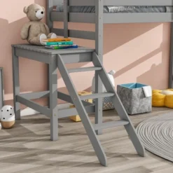 Loft Bed With Platform And Ladder - ModernLuxe -ModernLuxe GUEST b34c1dfa e767 4e0c 83e4 ca10bc7f2502