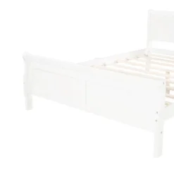 Full Size Wood Platform Bed With Headboard And Wooden Slat Support-ModernLuxe -ModernLuxe GUEST b36401d3 5f85 411d 97d6 185cd7209e32