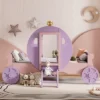 Twin Size Princess Carriage Bed With Crown, Wood Platform Car Bed With Stair-ModernLuxe -ModernLuxe GUEST b449e1c4 1f3c 4697 99bd 3032dad12213