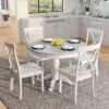 5-Piece Solid Wood Dining Table And Chairs Set, White - ModernLuxe -ModernLuxe GUEST b515bf10 4a32 41fc 8d2e 909b89971219