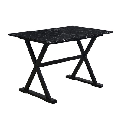 5 PCS Wood Dining Table Set With Faux Marble Tabletop And Upholstered Dining Chairs-ModernLuxe 10 5 PCS Wood Dining Table Set With Faux Marble Tabletop And Upholstered Dining Chairs-ModernLuxe - Image 8