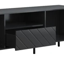 TV Stand For TVs Up To 70" With Adjustable Shelves, 1 Drawer And Open Shelves - ModernLuxe -ModernLuxe GUEST b6039e4d c361 4f13 8010 0ea1aa04c15a