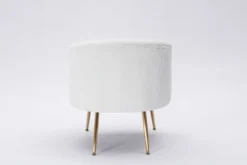 Armchair Accent Tub Barrel Chair With Gold Metal Legs-ModernLuxe -ModernLuxe GUEST b7ab9eb7 111a 444f 8646 98866f0d5433