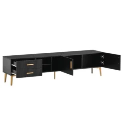 Modern TV Stand For TVs Up To 77'' With 5 Champagne Legs-ModernLuxe -ModernLuxe GUEST b818f721 f091 453c 9e56 9f2024dadeca