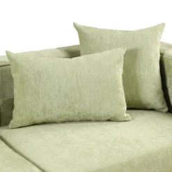 80.5" Modern Upholstered Sofa With Golden Metal Legs And 4 Pillows-ModernLuxe -ModernLuxe GUEST b99afd5b 243e 44a8 9ccd 6f09edfb513a