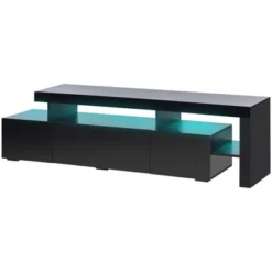 Modern TV Stand For TVs Up To 70'', UV High Gloss Surface Entertainment Center With DVD Shelf-ModernLuxe -ModernLuxe GUEST b9d40f15 0222 4143 8094 aa86d08b7900