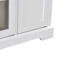 TV Stand For TV Up To 65in With 2 Tempered Glass Doors, Adjustable Panels Open Style Cabinet, Sideboard-ModernLuxe -ModernLuxe GUEST bab5c92a 5ca3 4ff6 829b 42f13b17ba0f