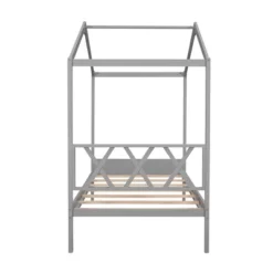 Twin Size Wood House Bed Frame With Storage Space-ModernLuxe -ModernLuxe GUEST bb80fe30 ed8e 4d2c 86bf 5f386c8ad19e
