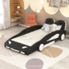 Twin Size Race Car-Shaped Platform Bed With Wheels-ModernLuxe -ModernLuxe GUEST bbc31c7b e704 47cc 9eb7 0ec850a64c2e